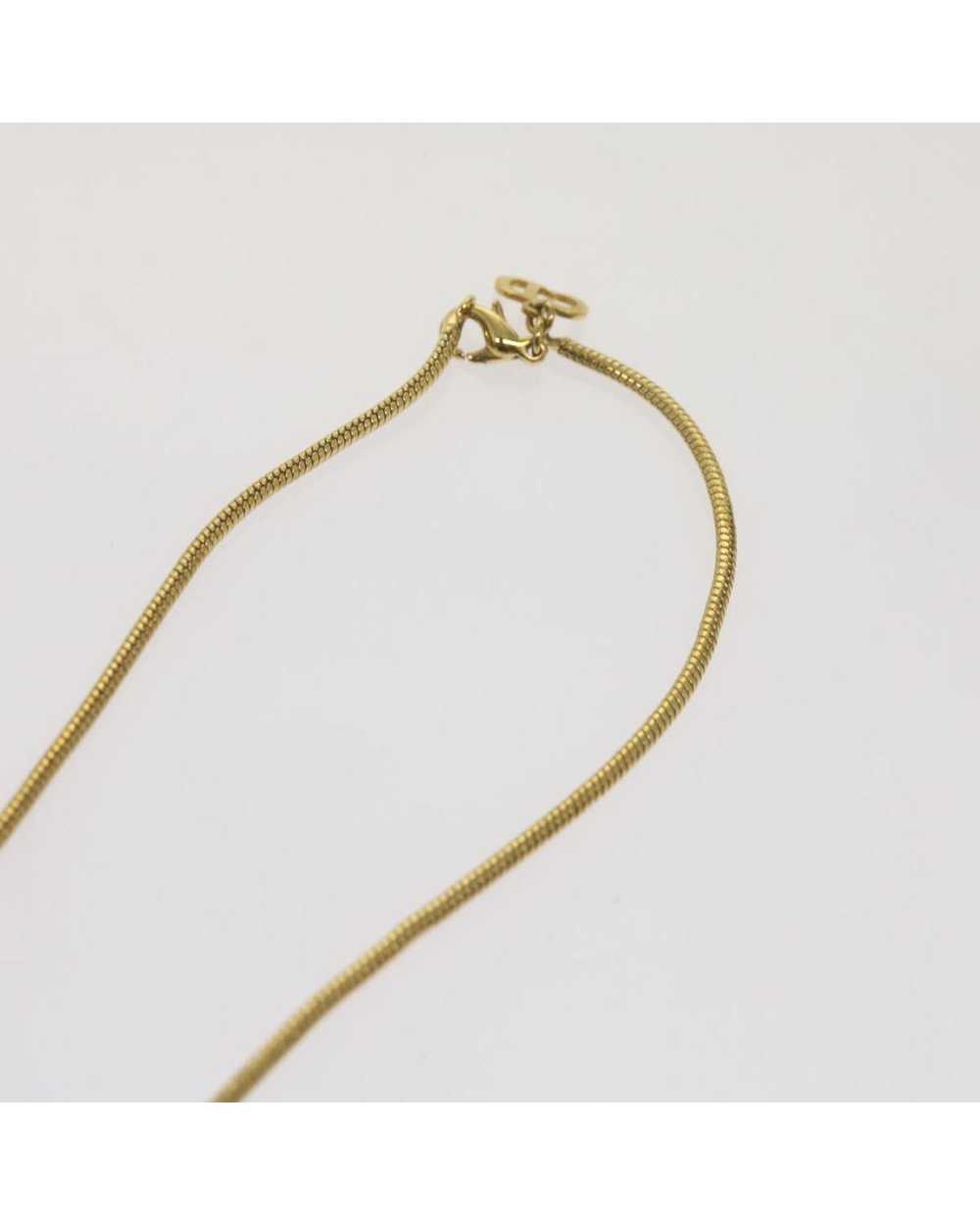 Dior Gold Metal Necklace with Elegant Design and … - image 7