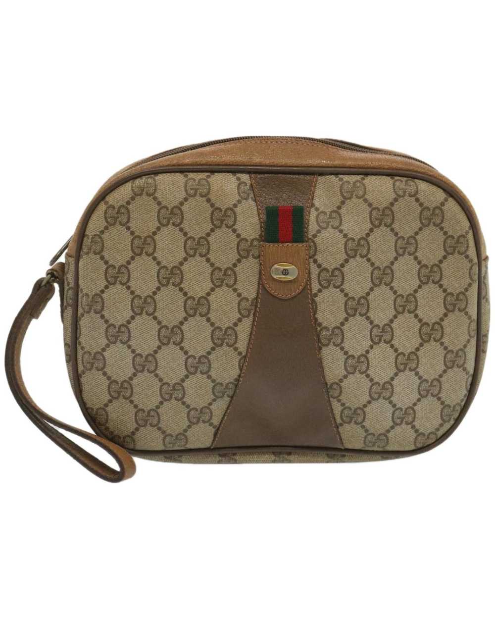 Gucci GG Canvas Clutch Bag in Beige by Italian Lu… - image 2