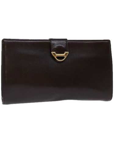 Givenchy Brown Leather Clutch Bag with Elegant De… - image 1