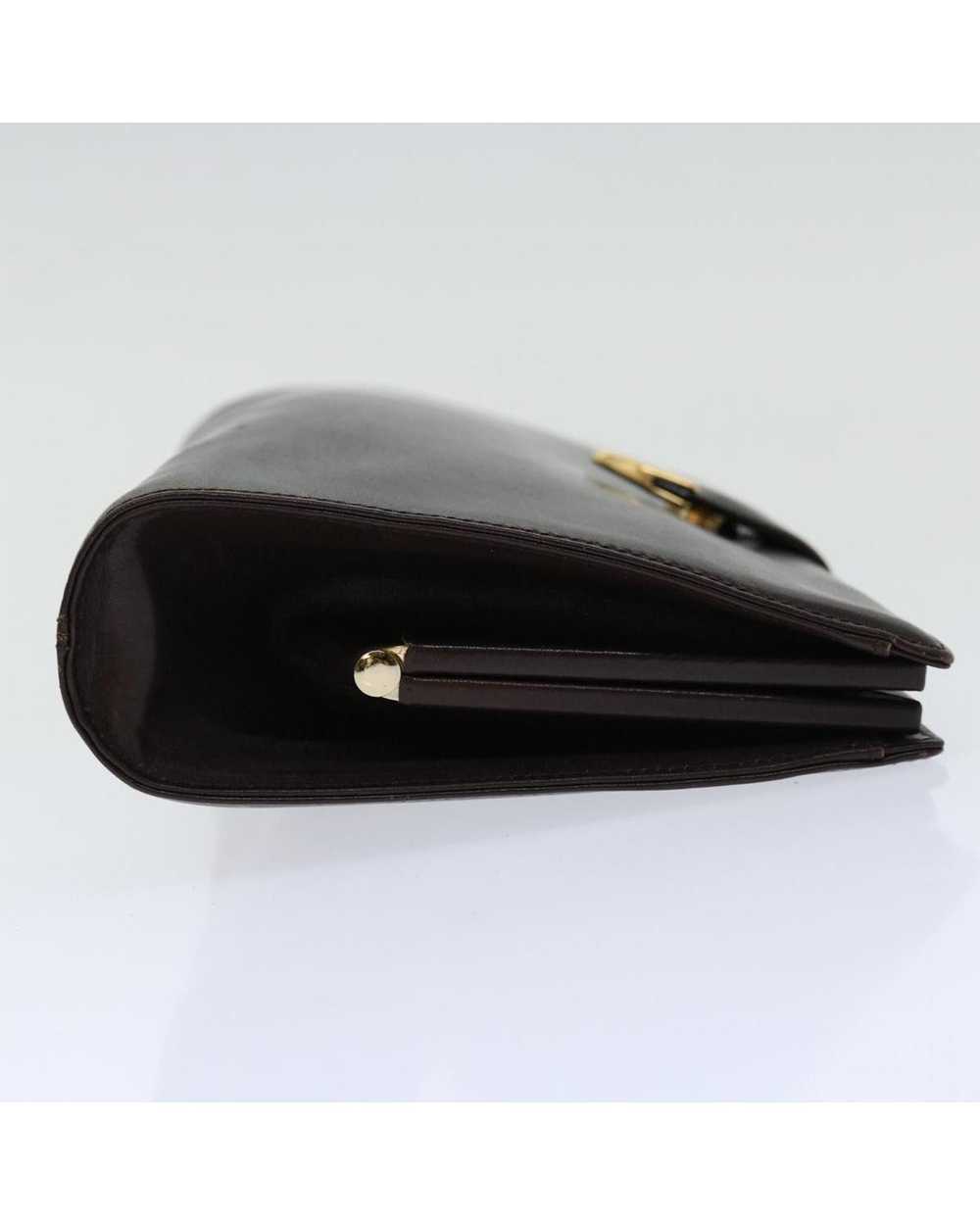 Givenchy Brown Leather Clutch Bag with Elegant De… - image 5