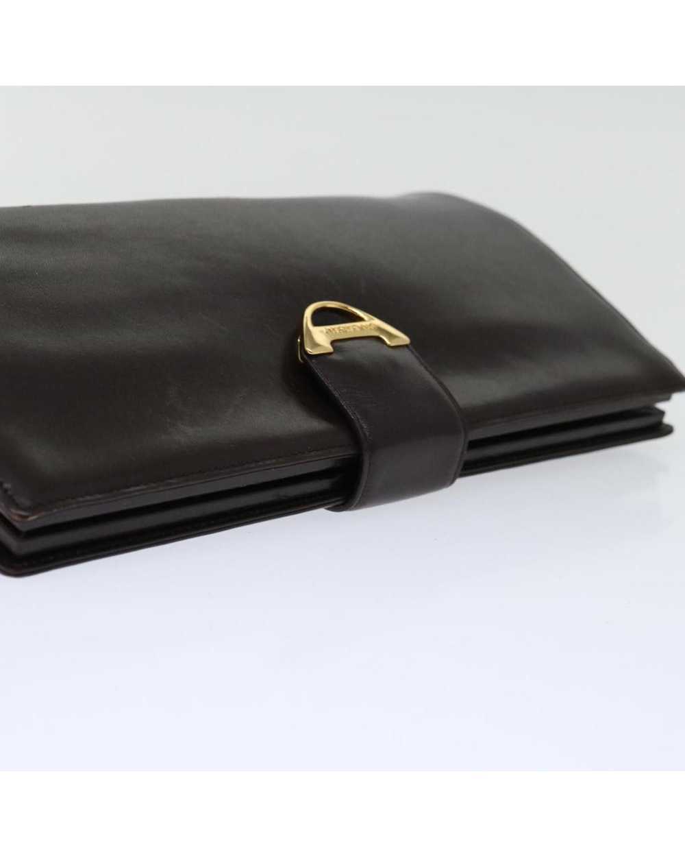 Givenchy Brown Leather Clutch Bag with Elegant De… - image 6