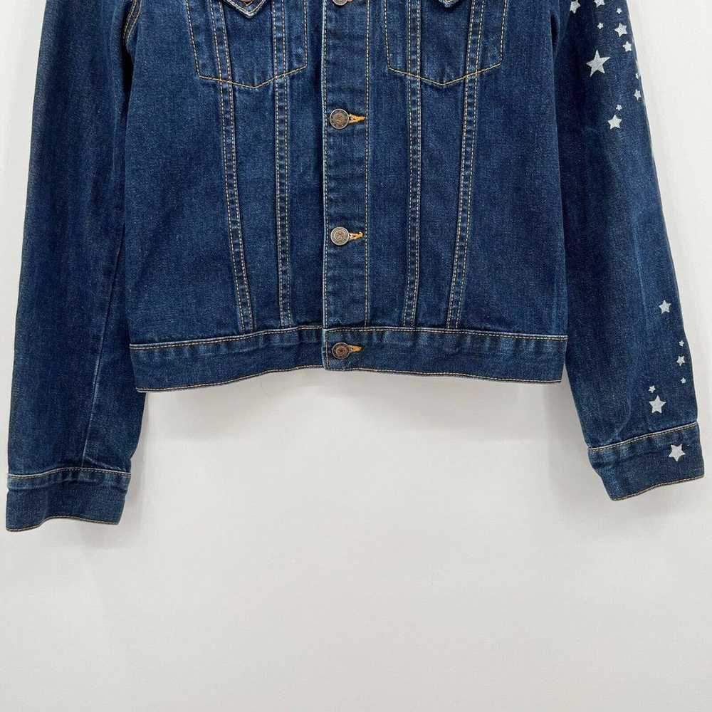 Vintage Jean Jacket Small Blue Reworked Denim Suc… - image 6