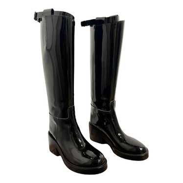 Ann Demeulemeester Patent leather riding boots