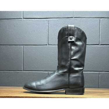 Other Texas 4400 Black Leather Western Cowgirl Bo… - image 1