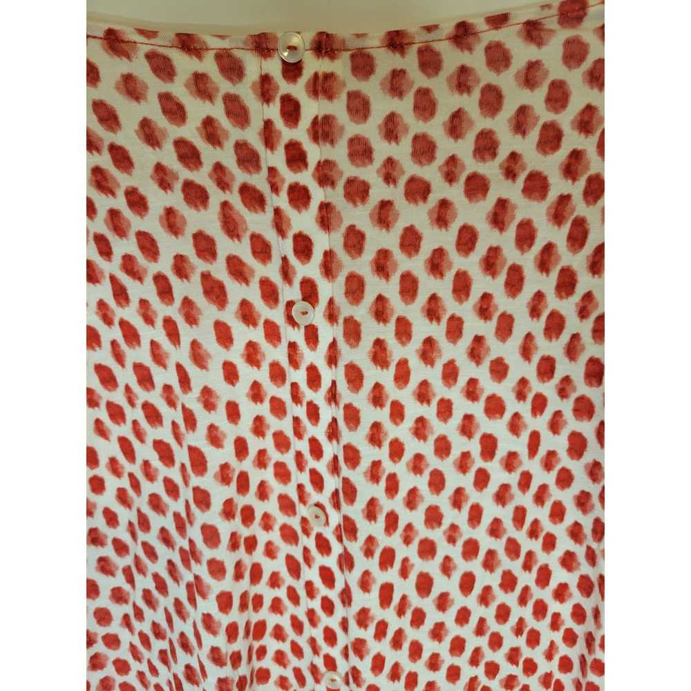 Chicos Lightweight Red and White Polka Dot T-Shir… - image 6