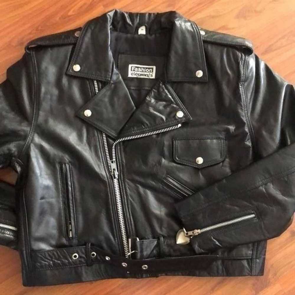 Harley Davidson Black leather Moto jacket. Medium - image 2