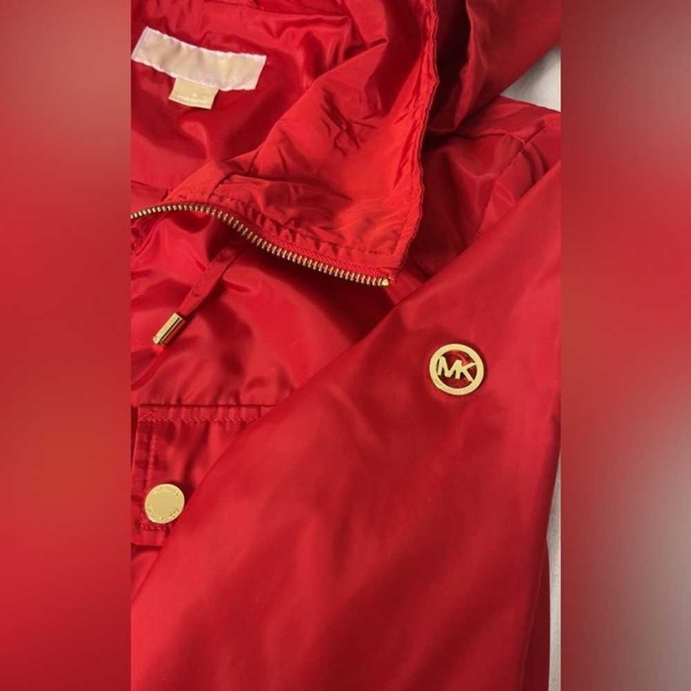 Michael Kors Red With Gold Accents Raincoat/Windb… - image 11