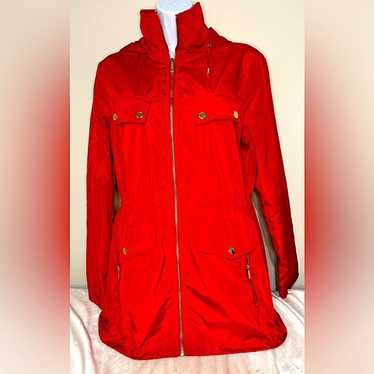 Michael Kors Red With Gold Accents Raincoat/Windb… - image 1