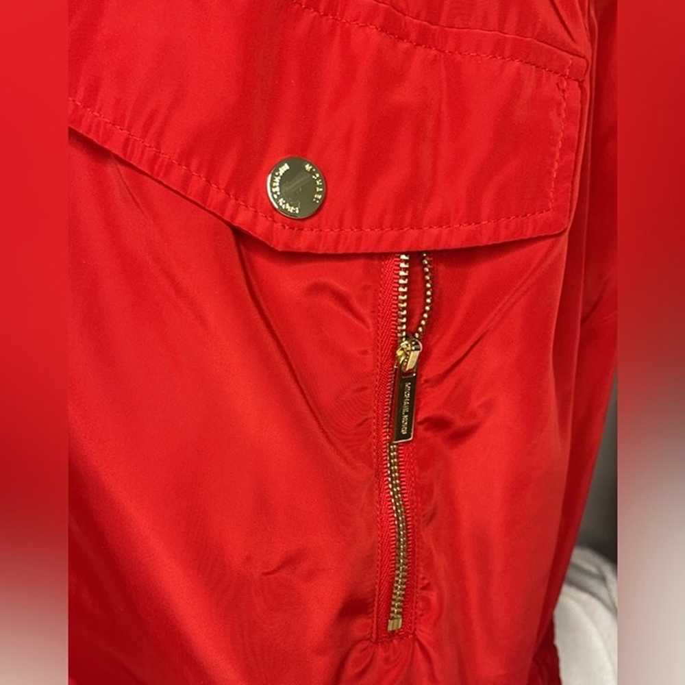 Michael Kors Red With Gold Accents Raincoat/Windb… - image 4