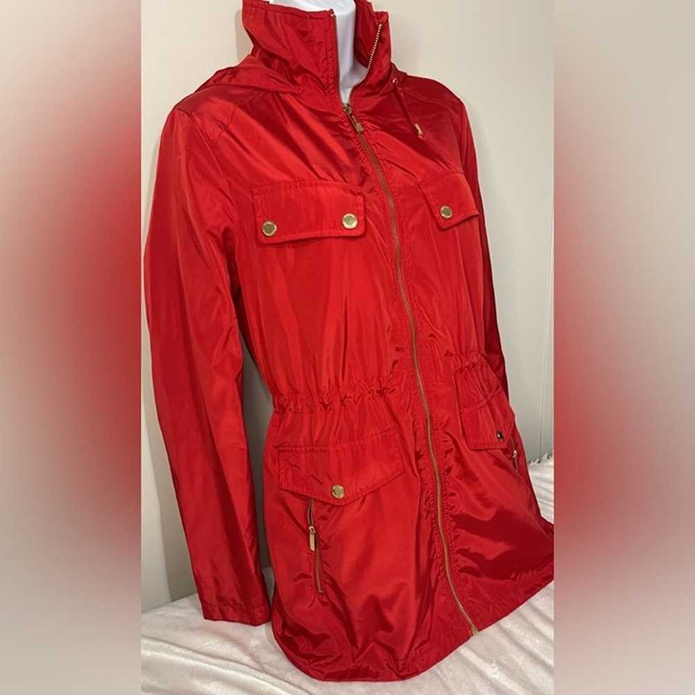 Michael Kors Red With Gold Accents Raincoat/Windb… - image 5