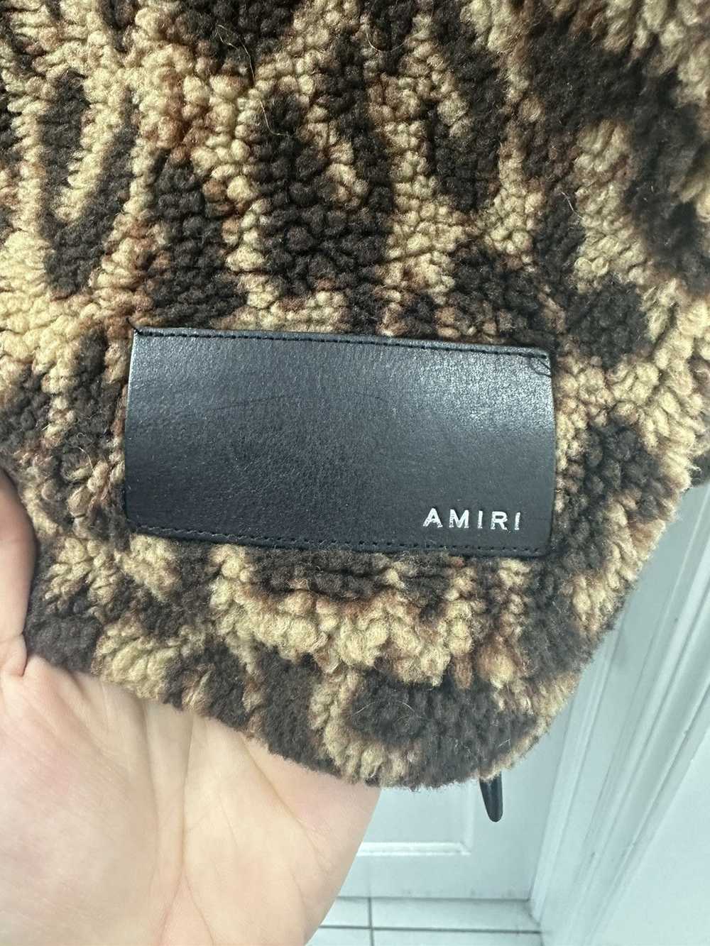 Amiri Amiri Leopard Zip Up Fleece - image 3