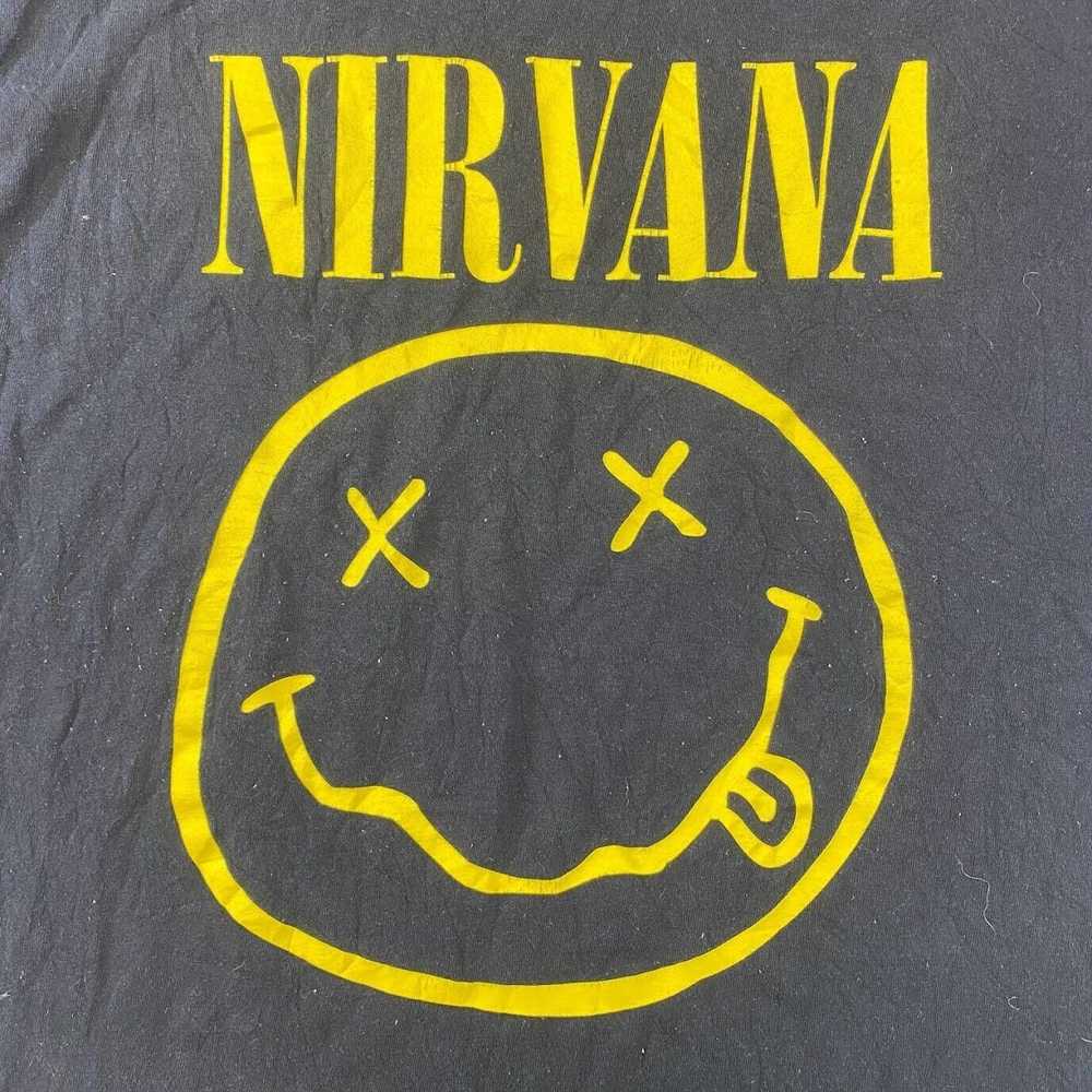 Nirvana Nirvana Graphic Band Tee Thrifted Vintage… - image 2