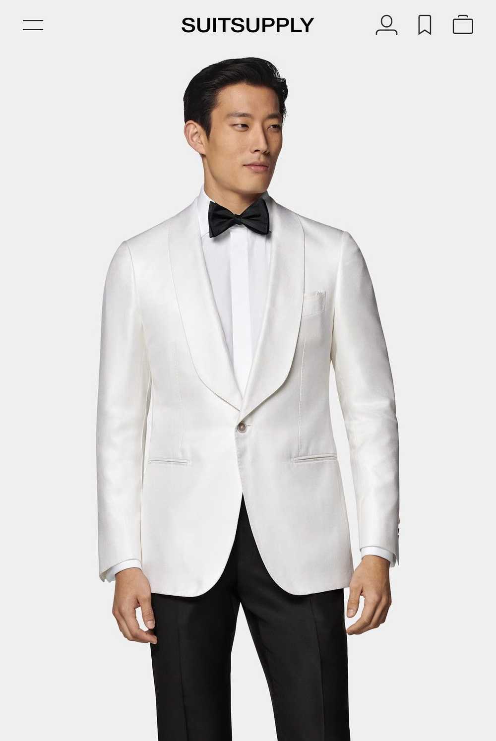 Suitsupply Off-White Tailored Fit Havana Dinner J… - image 2