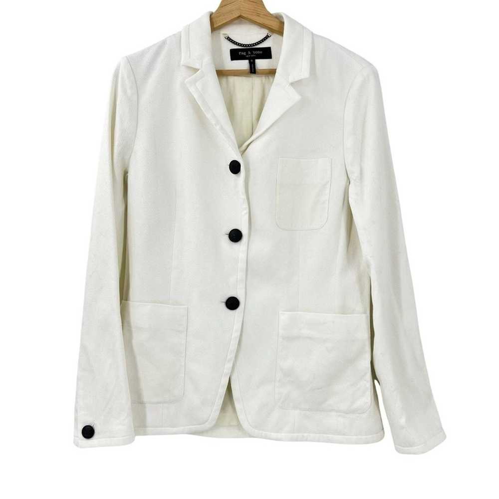 Rag & Bone Redgrave Blazer in Vanilla Sz 8 - image 4