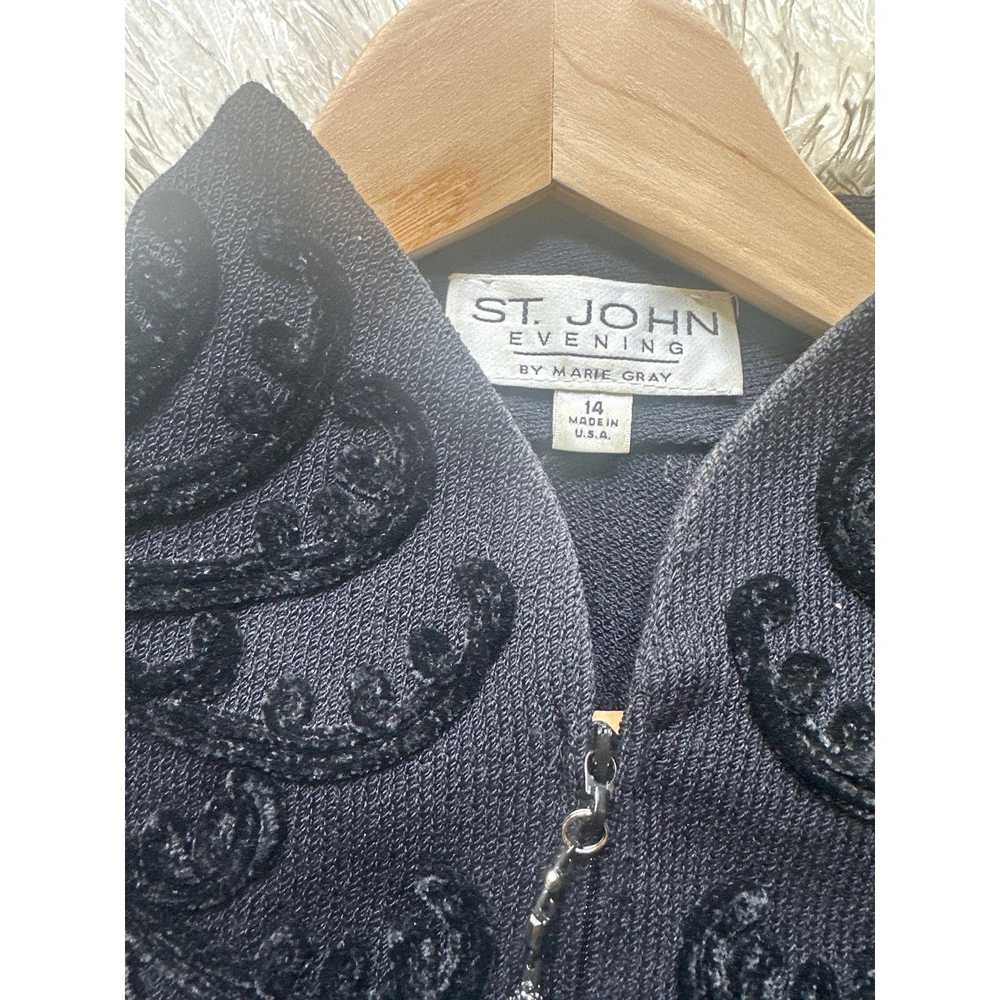 St. John Couture Vintage St John Evening knit emb… - image 5
