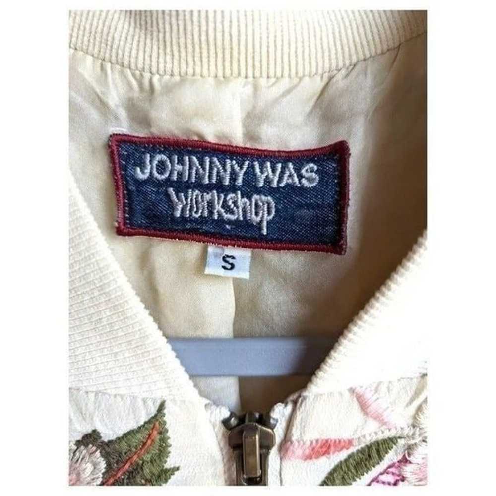 Johnny Was Parnaz embroidered silk bomber jacket … - image 5
