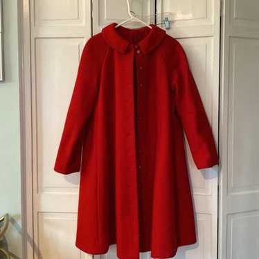Hand sewn red wool coat! - image 1