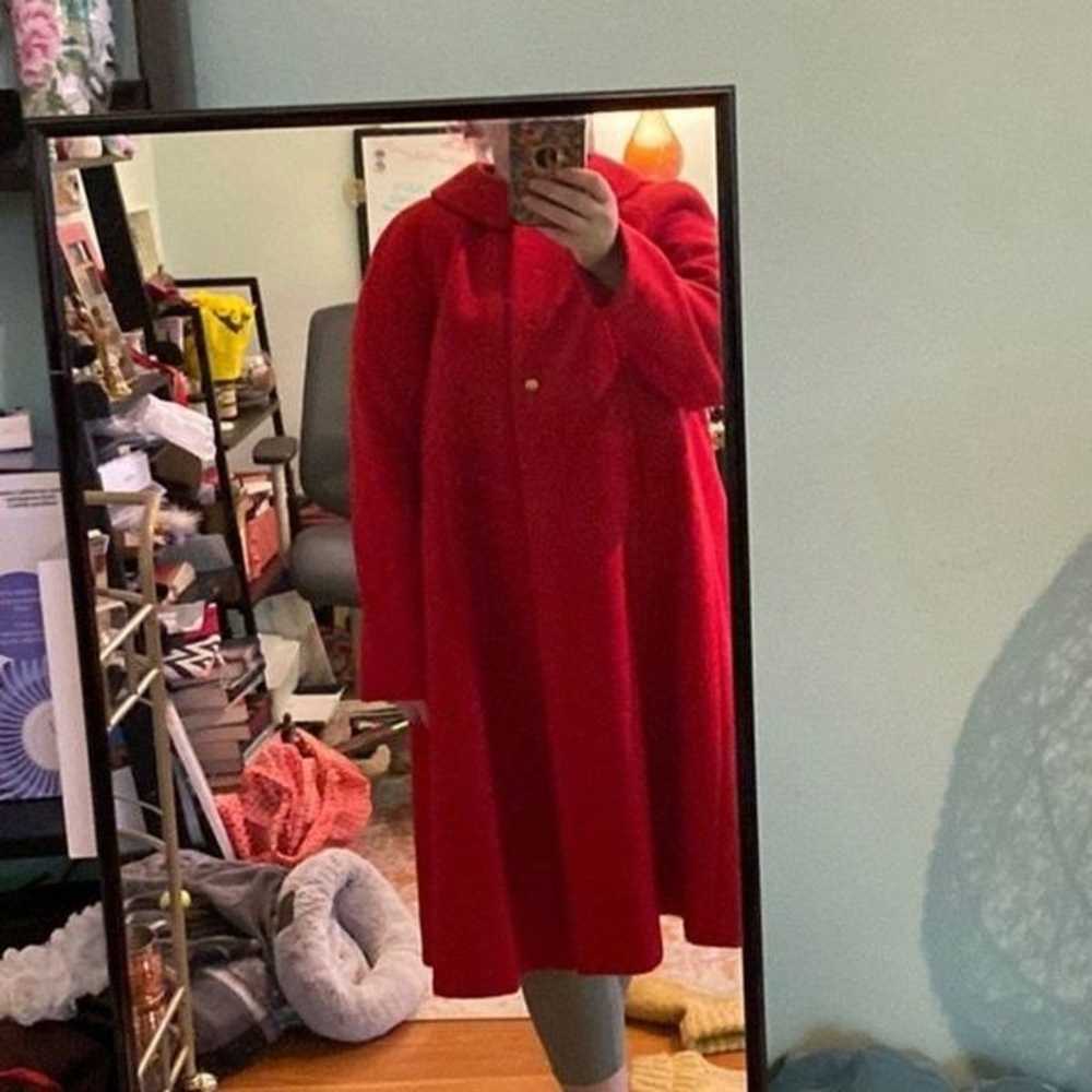 Hand sewn red wool coat! - image 2
