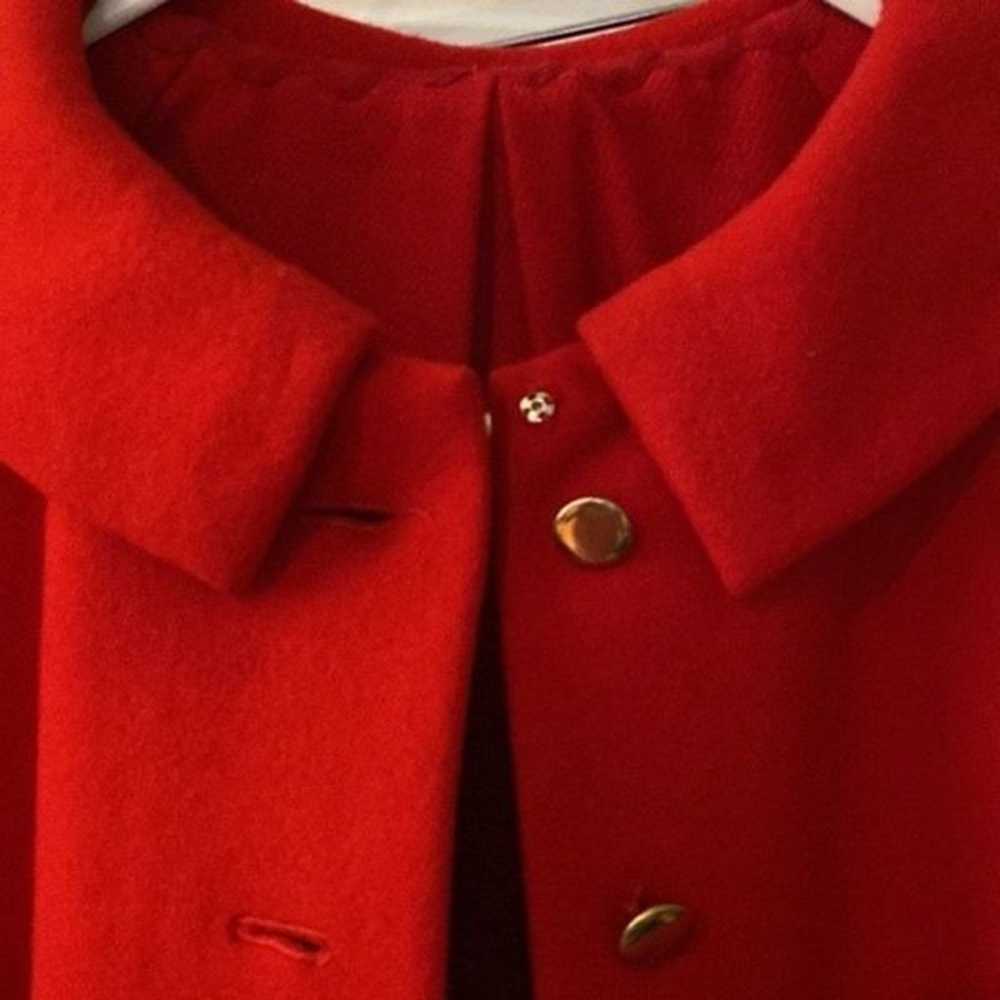 Hand sewn red wool coat! - image 4