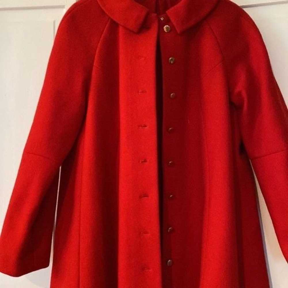 Hand sewn red wool coat! - image 5