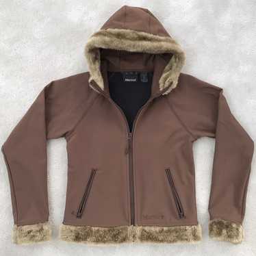 <NWOT>MARMOT Faux Fur-trimmed Jacket