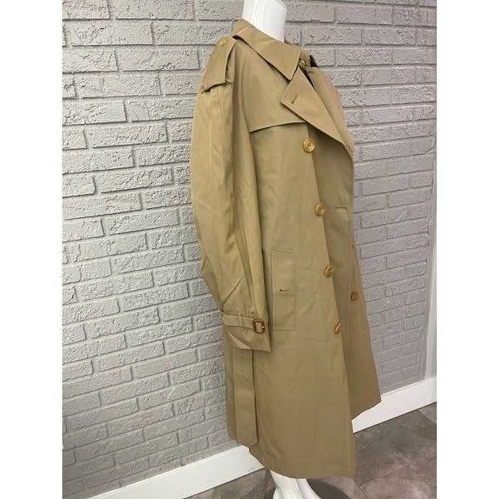 DAKS London Double Breasted Trench Coat Size 38R - image 11