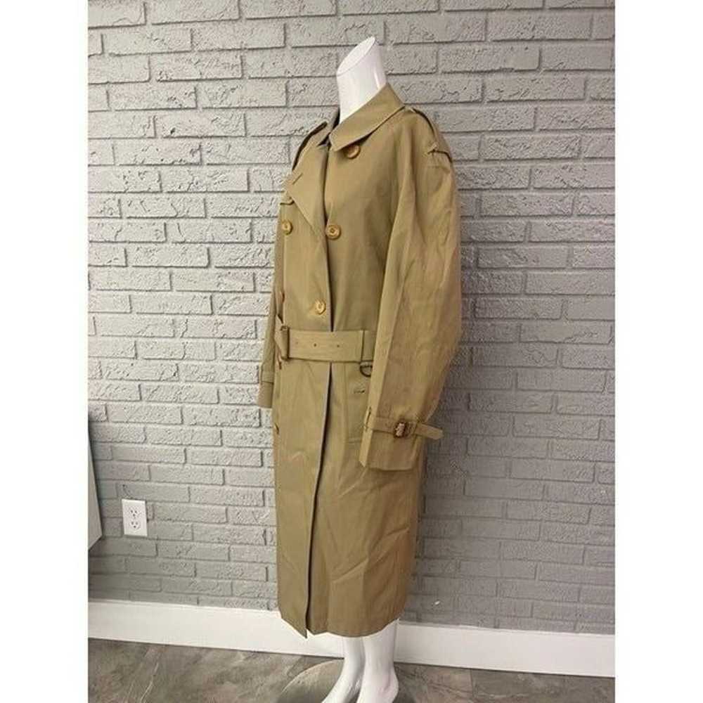 DAKS London Double Breasted Trench Coat Size 38R - image 12