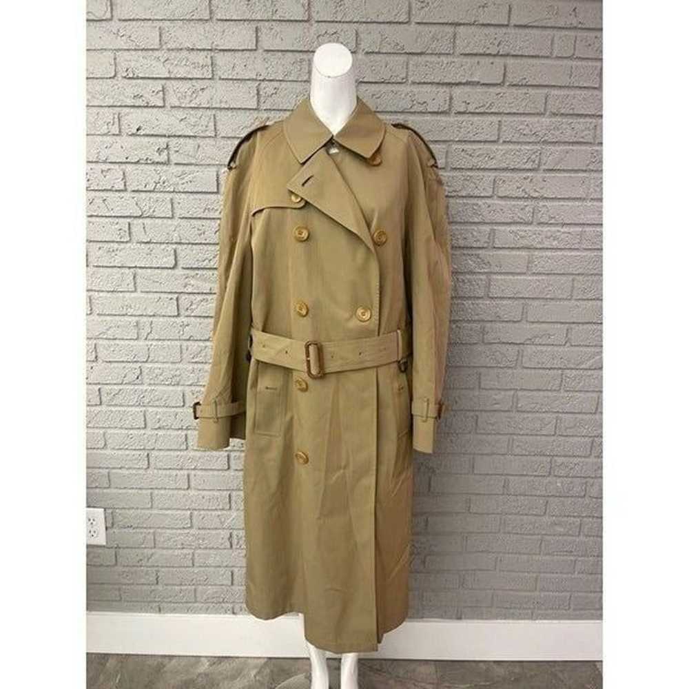 DAKS London Double Breasted Trench Coat Size 38R - image 2