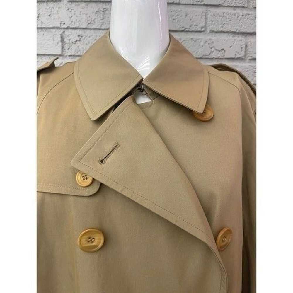 DAKS London Double Breasted Trench Coat Size 38R - image 4