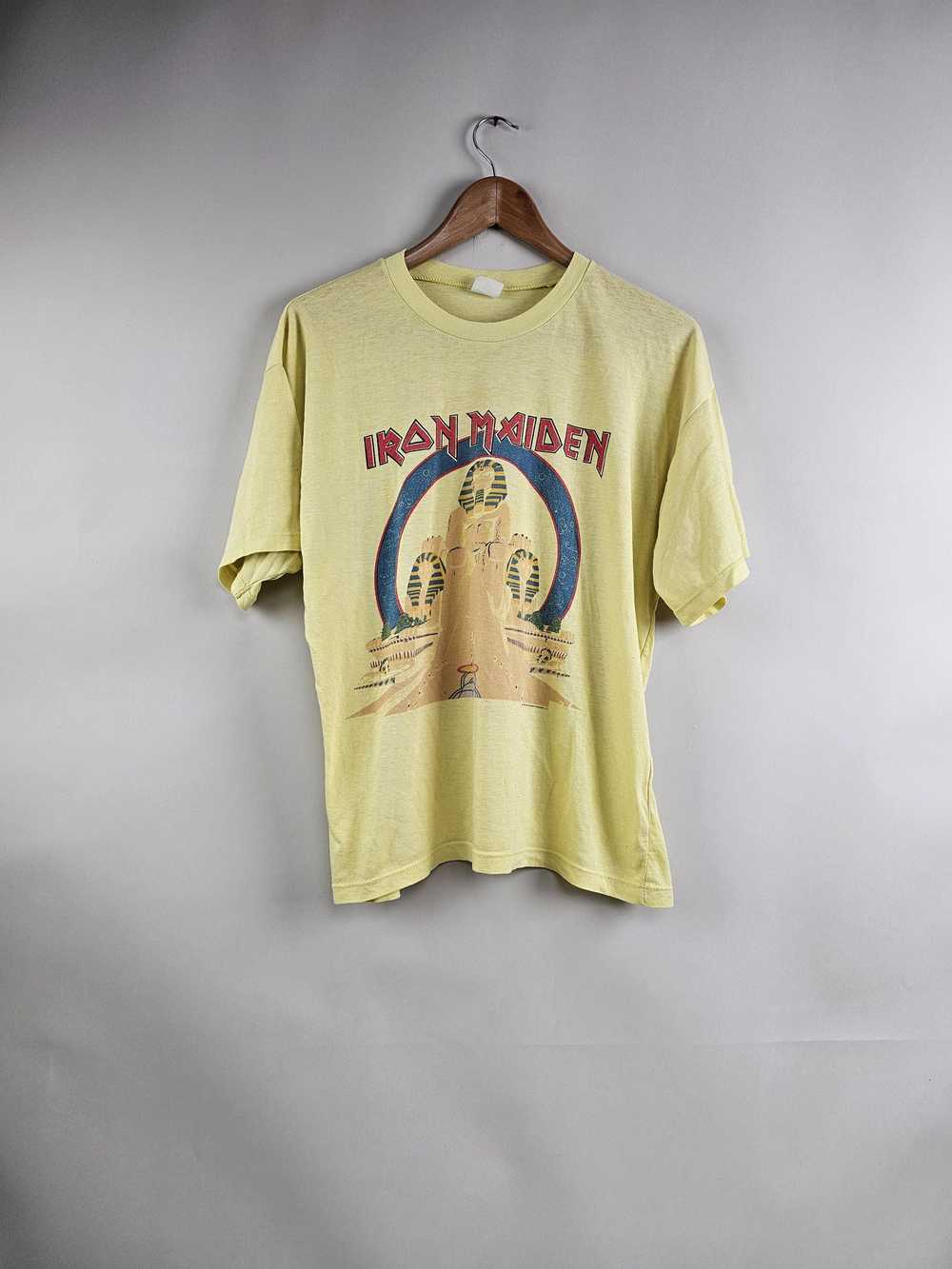 Band Tees × Iron Maiden × Vintage 1984 Iron Maide… - image 1