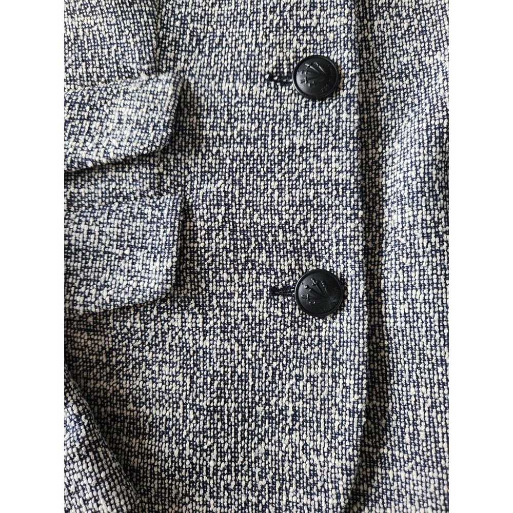 Rag & Bone Slade Tweed Jacket Blazer Size 2 Navy … - image 4