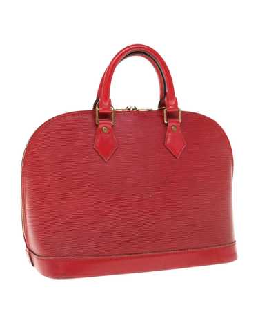 Louis Vuitton Red Epi Leather Hand Bag with Acces… - image 1