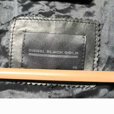 DIESEL BLACKGOLD Leather Jacket Size/48 (M)/Sheep… - image 1