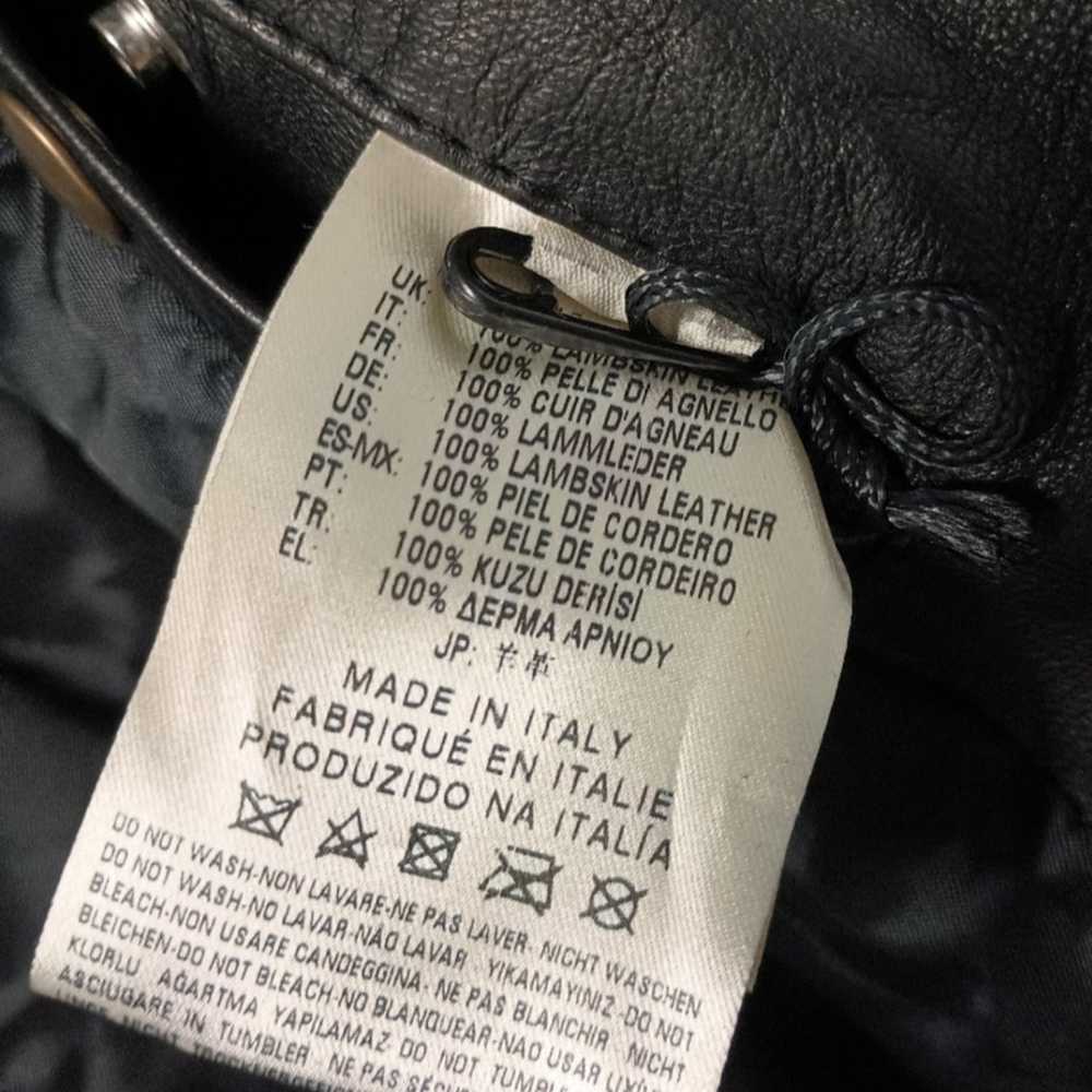 DIESEL BLACKGOLD Leather Jacket Size/48 (M)/Sheep… - image 7