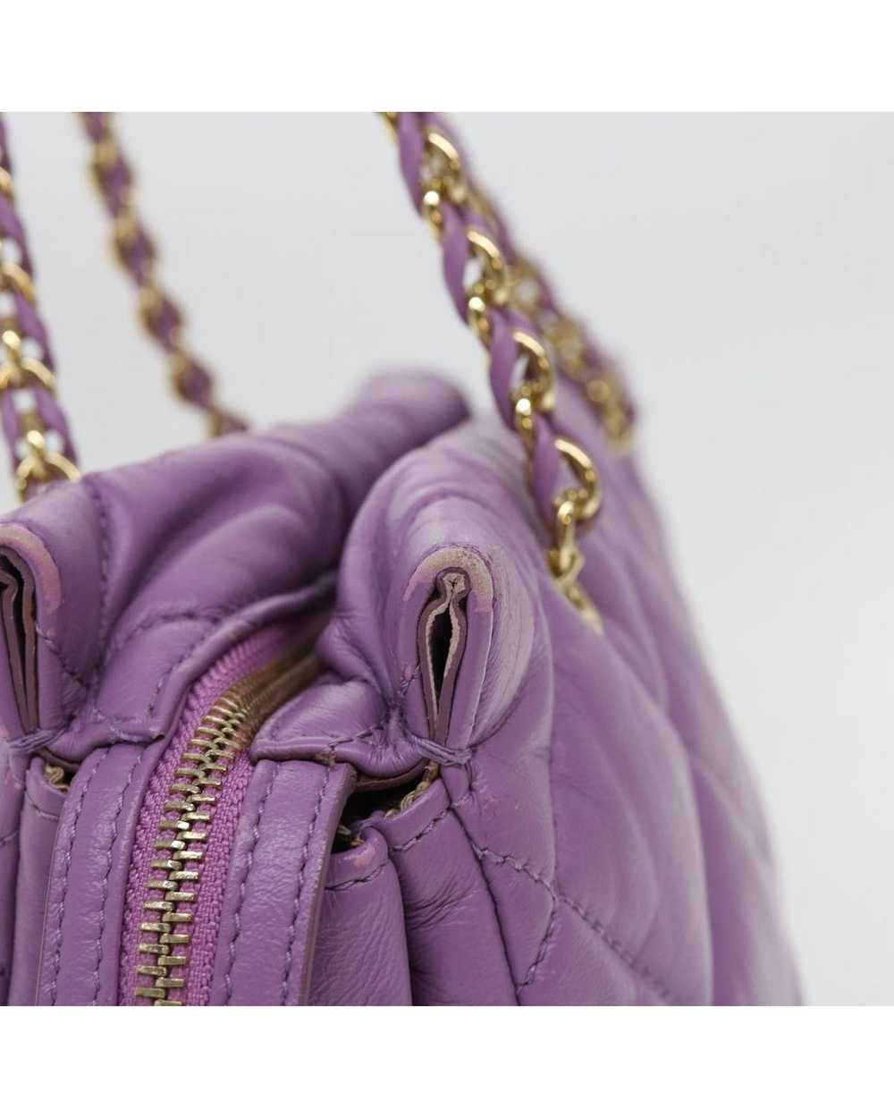 Salvatore Ferragamo Leather Chain Shoulder Bag wi… - image 4