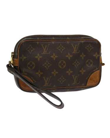 Louis Vuitton Monogram Canvas Clutch Bag with Drag