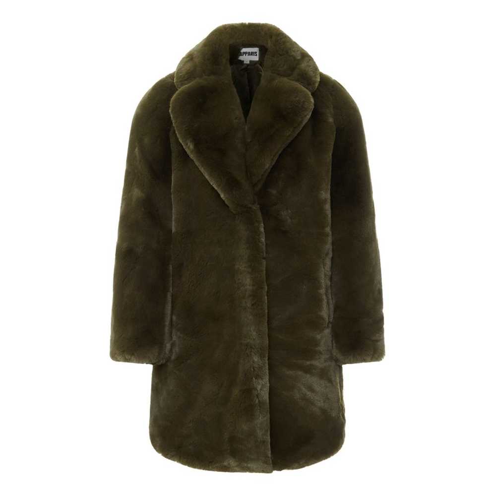 APPARIS Stella Classic Coat in Olive, Size Extra … - image 1