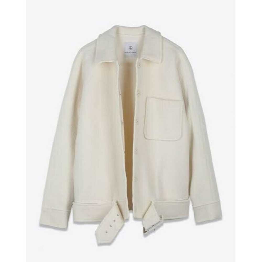 Anine Bing Womens Jacket White Cream Jaden Wool C… - image 2