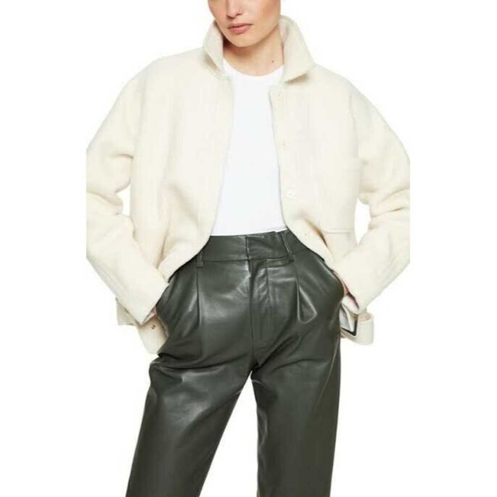 Anine Bing Womens Jacket White Cream Jaden Wool C… - image 4