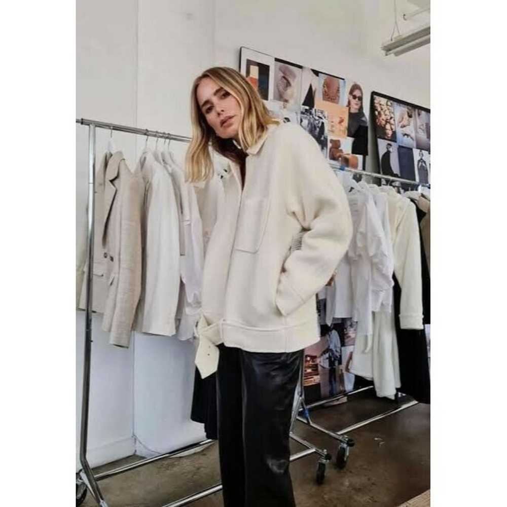 Anine Bing Womens Jacket White Cream Jaden Wool C… - image 6