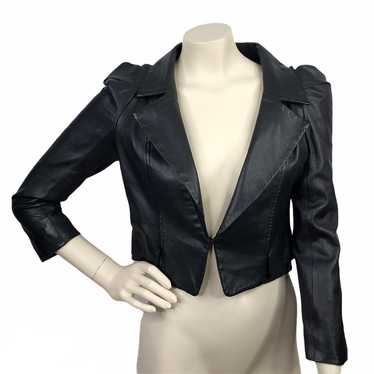 Rosella Black Lambskin Leather Jacket XS