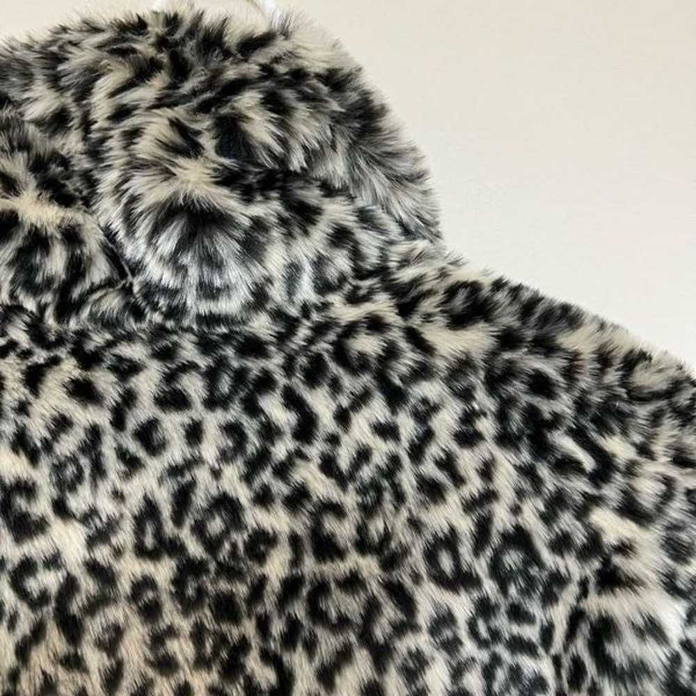 Mother Slick Animal Print Faux Fur Leather Moto J… - image 6