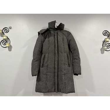 Soia & Kyo Sacha Tweed Wool Down Gray Black Coat … - image 1