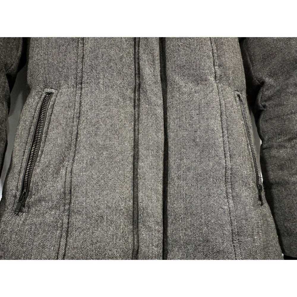 Soia & Kyo Sacha Tweed Wool Down Gray Black Coat … - image 4