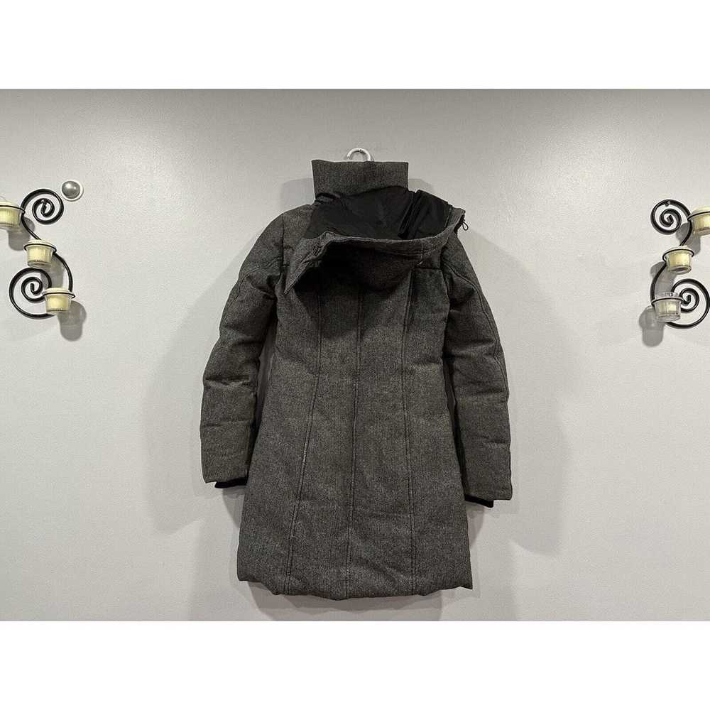 Soia & Kyo Sacha Tweed Wool Down Gray Black Coat … - image 6