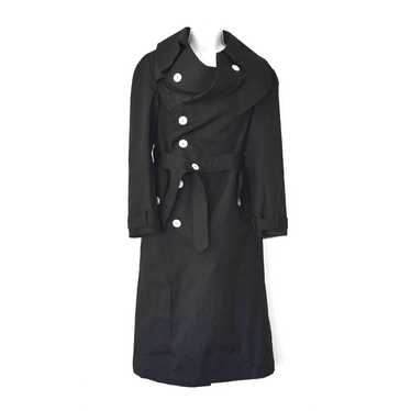 D0 Auth A.W.A.K.E MODE Black Cotton Belted Trench… - image 1