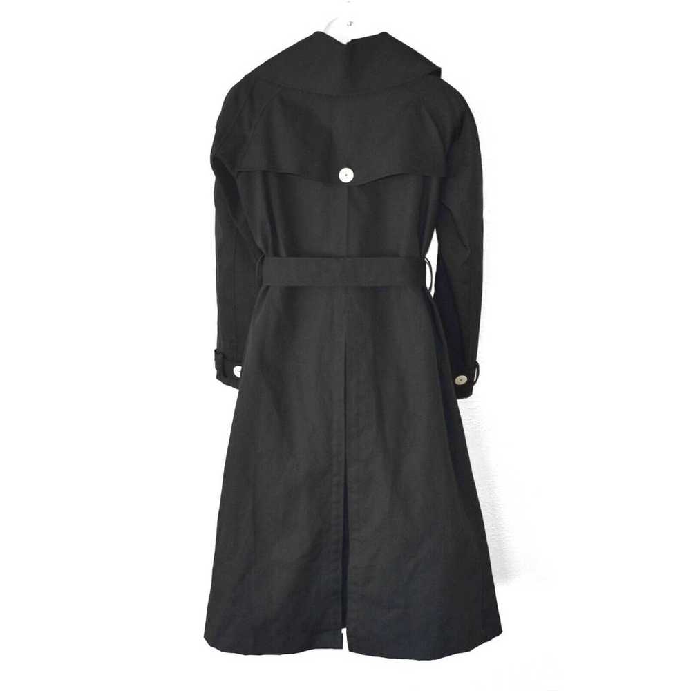 D0 Auth A.W.A.K.E MODE Black Cotton Belted Trench… - image 5