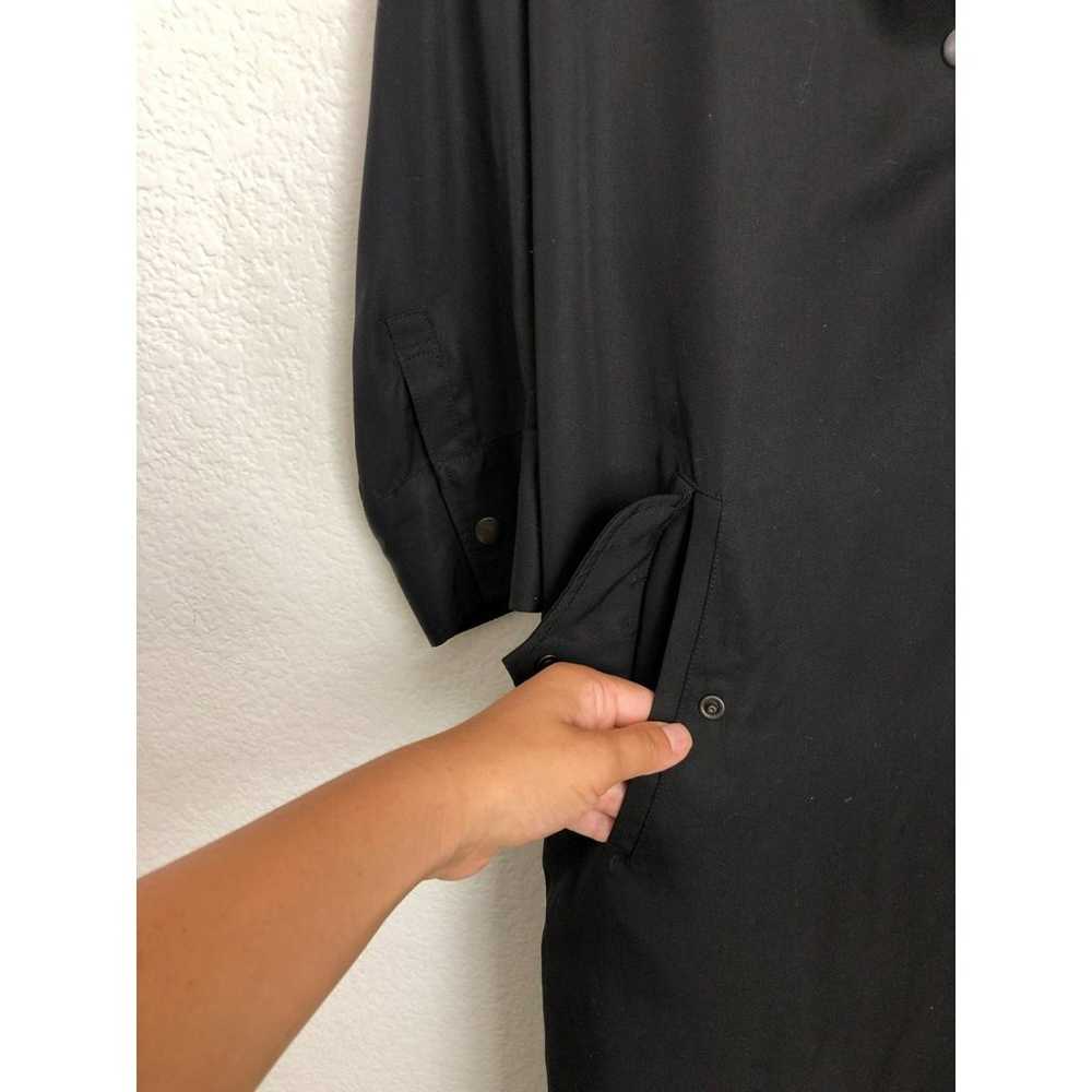 Rachel Comey black long moto lightweight jacket s… - image 3