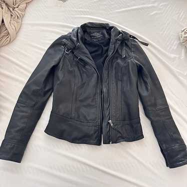 NWOT All Saints Genuine Leather Jacket size US 4 - image 1