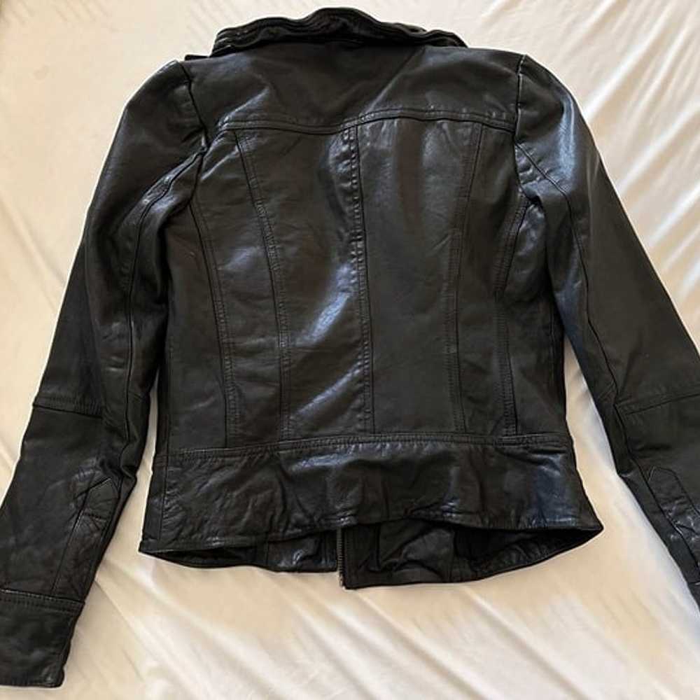 NWOT All Saints Genuine Leather Jacket size US 4 - image 4